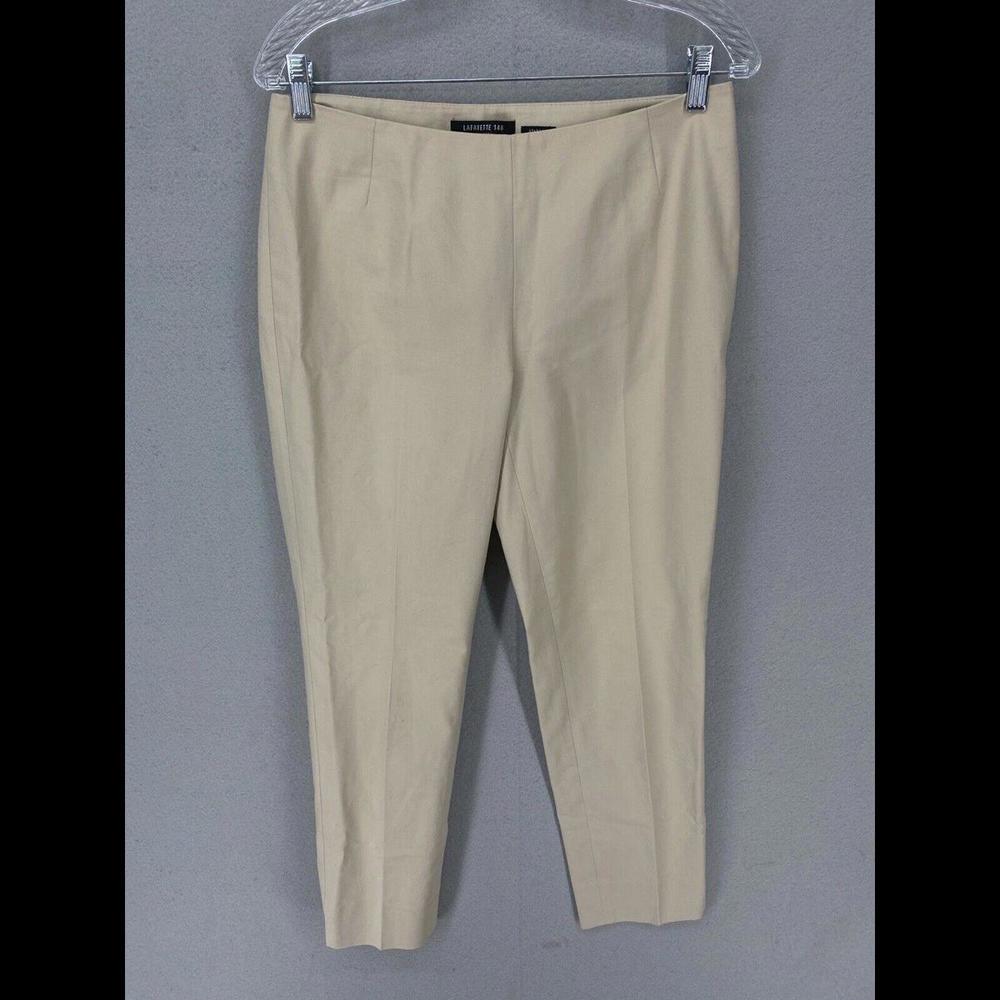Lafayette 148 Womens Pant Size 4 Beige Stanton Comfort Casual Dress